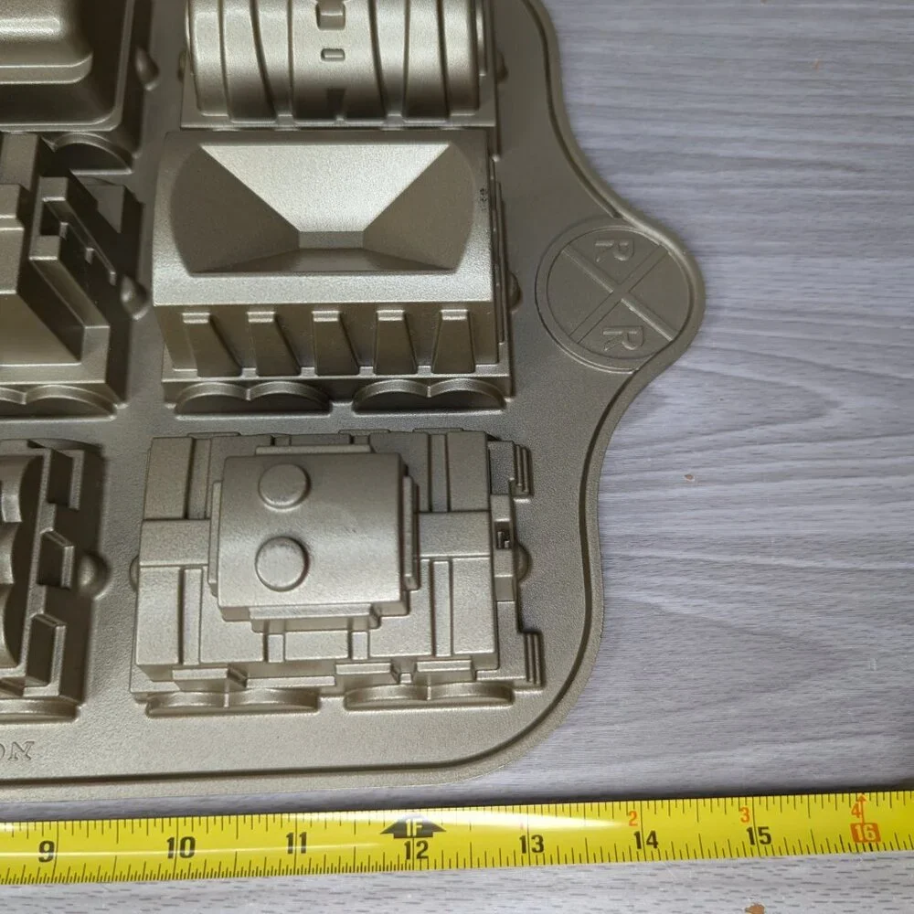 Nordic Ware 3D Railroad Train Cake or Cupcake Pan 5 Cups